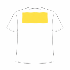 srednji tisak na leđa logo ili natpis majicestiskom